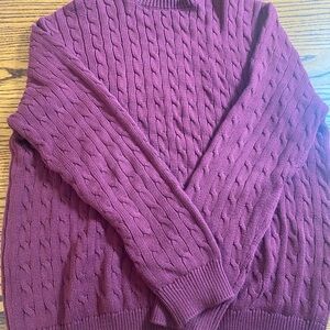 Brandy Melville Burgundy Knit Sweater